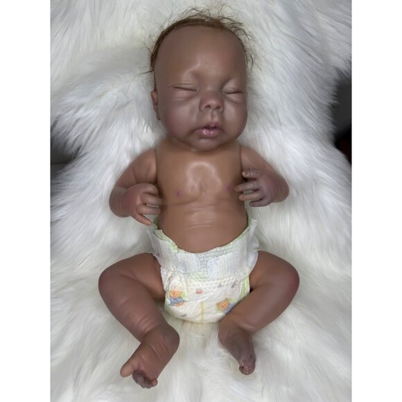 Ashton Drake Huti B. A.D.G. 04 Life Like Sleeping Anatomically Correct Baby Girl - Picture 1 of 7